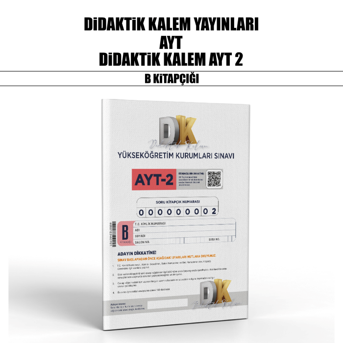 DİDAKTİK KALEM YKS AYT SNV 2-B - 25-26